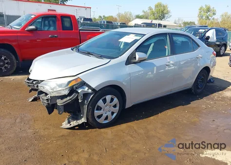 2014 Toyota Corolla Le z USA, uszkodzony, nr VIN 2T1BURHE7EC027890